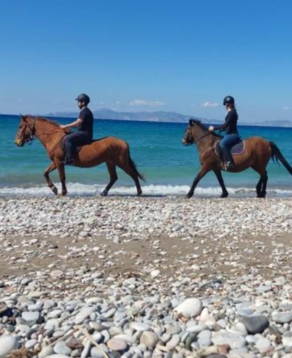 beach horseback riding kremasti rhodes